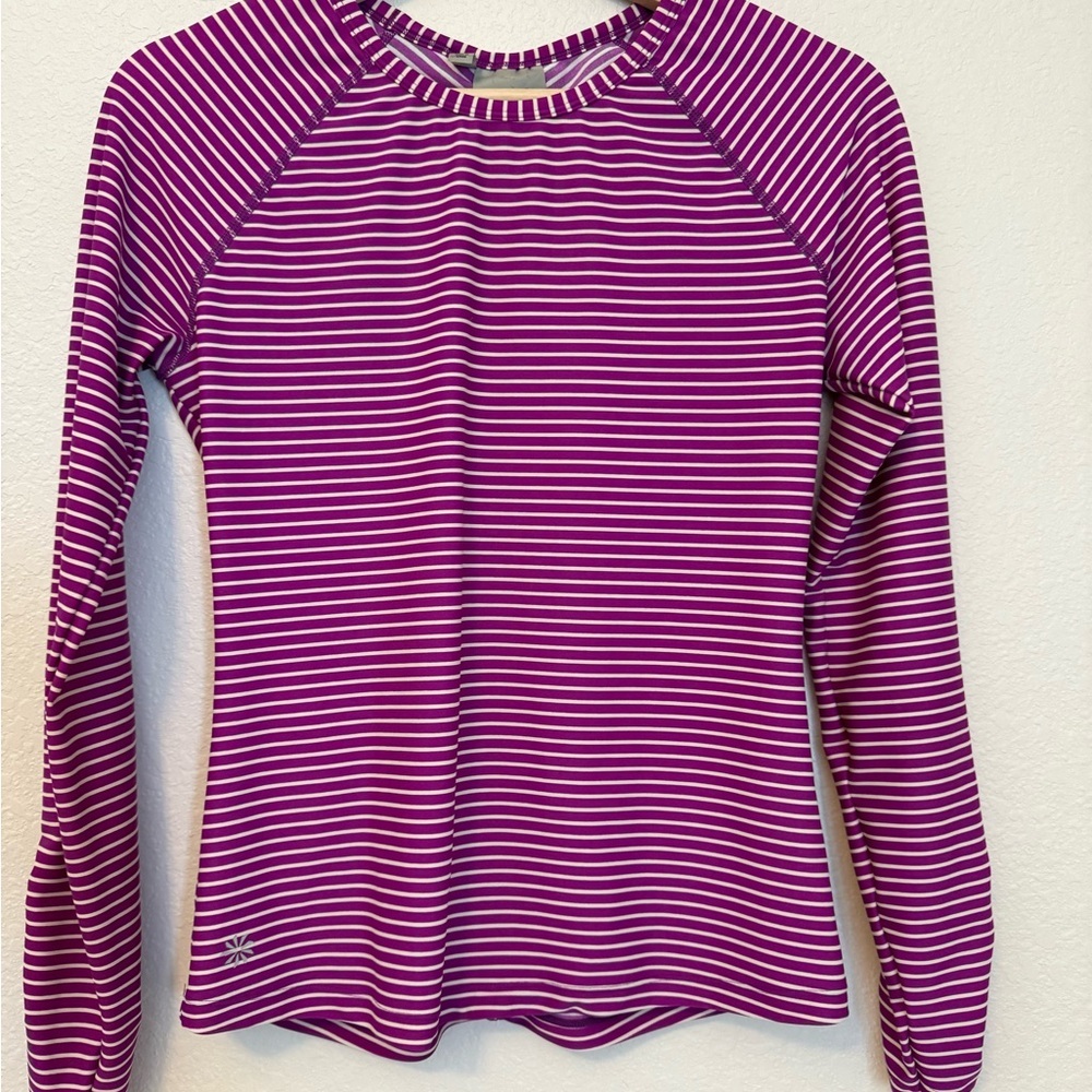 Athleta Gardenia Grove Rash Guard Swim Top